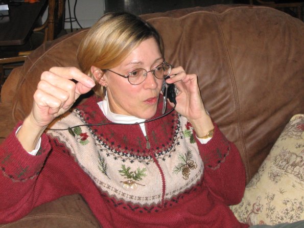 Donna-on-phone